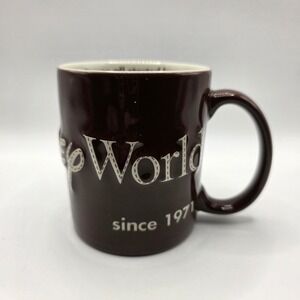 Disney Parks Walt Disney World Since‎ 1971 Embossed Brown Coffee Mug Ceramic